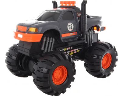 Velké terénní auto 40 cm šedooranžové