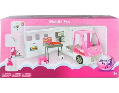Velký bílý karavan pro panenky