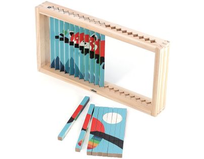 Vilac Dřevěná 4D skládačka Zvířátka