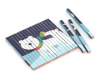 Vilac Dřevěná 4D skládačka Zvířátka