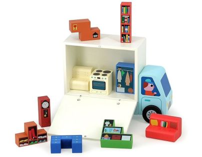 Vilac Dřevěná logická hra Nalož to správně! Stěhováci