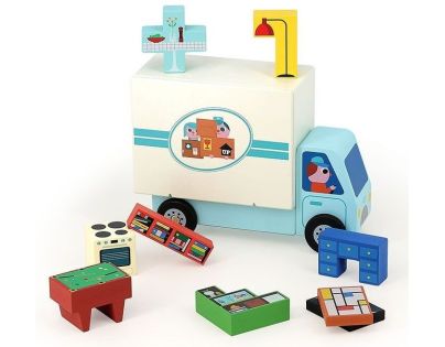 Vilac Dřevěná logická hra Nalož to správně! Stěhováci