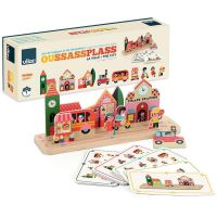 Vilac Dřevěná logická hra Postav to správně! Město