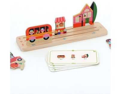 Vilac Dřevěná logická hra Postav to správně! Město