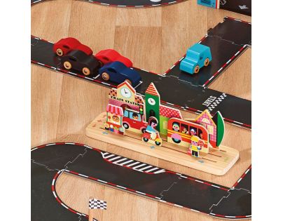 Vilac Dřevěná logická hra Postav to správně! Město