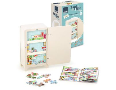 Vilac Dřevěná magnetická hra Ulož to správně! Lednička