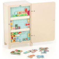 Vilac Dřevěná magnetická hra Ulož to správně! Lednička 3