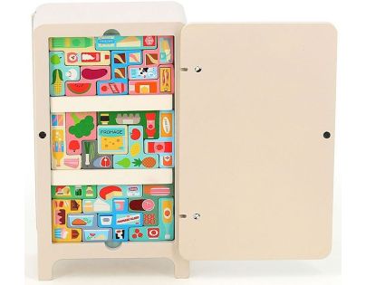 Vilac Dřevěná magnetická hra Ulož to správně! Lednička