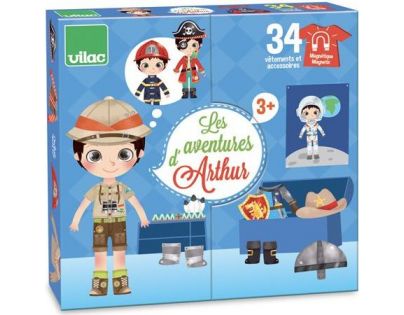 Vilac Magnetické oblékací puzzle Arthurova dobrodružství