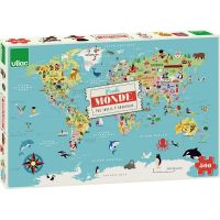 Vilac Puzzle Mapa světa 500 dílků 2