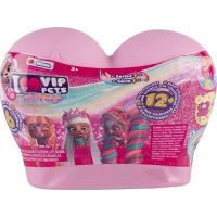 VIP Pets mini pejsek extra doluhé vlasy Světle růžová
