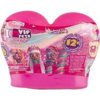 VIP Pets mini pejsek extra doluhé vlasy tmavě růžová