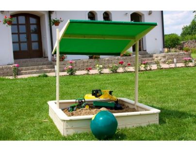 Vladeko dřevěné pískoviště se stříškou 120 cm