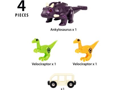 Vlaková sada dinosauří útok