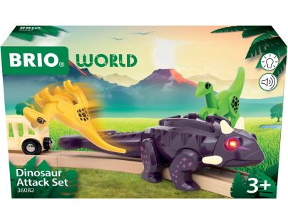 Vlaková sada dinosauří útok