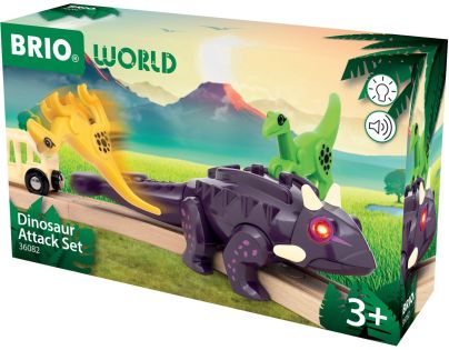Vlaková sada dinosauří útok