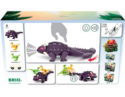 Vlaková sada dinosauří útok