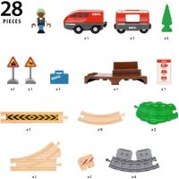 Vlaková sada s natahovacím vláčkem 5