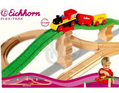 Eichhorn S 2102 - Vláčkodráha Flex Trax (81 dílků