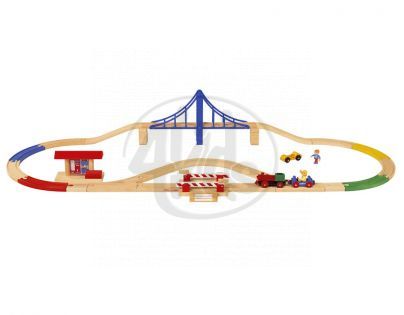 Vláčkodráha s mostem a příslušenstvím