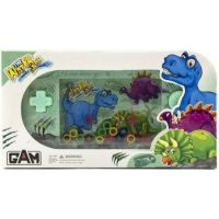 Vodní hra hlavolam s dinosaurem zelená
