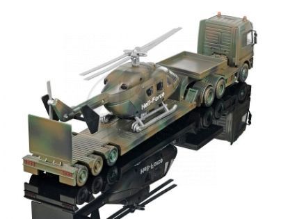 Vojenské nákladní auto + tank/helikoptéra 50cm Dickie 3534750