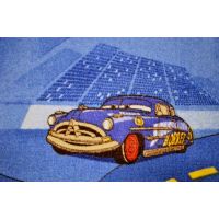 Vopi Cars koberec modrý 200 x 200 cm 6