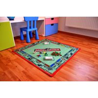 Vopi Dětský hrací koberec Monopoly s figurkami 2