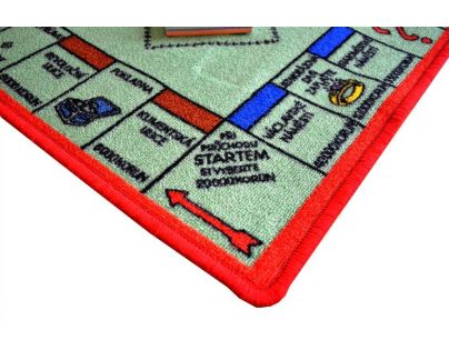 Vopi Monopoly koberec s figurkami 92 x 92 cm