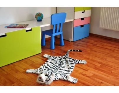 Vopi Předložka Tygr 3D bílý 50 x 85 cm