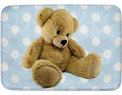 Vopi Ultrasoft koberec Medvídek modrý 130 x 180 cm