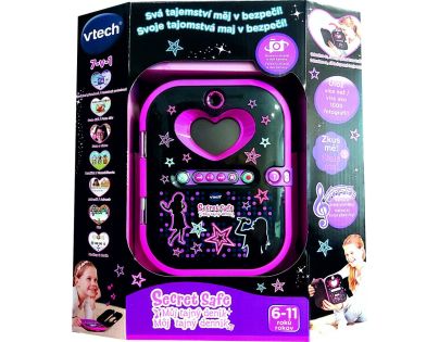 Vtech Kidi Secret Safe Môj tajný denník čierný SK - Poškozený obal
