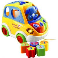 VTech Mluvící auto vkládačka - žluté CZ - Poškozený obal