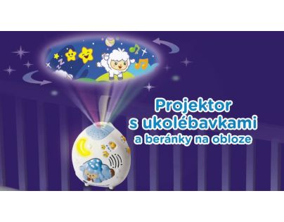 VTech Projektor s uspávankami a barančekmi na oblohe SK - Poškozený obal