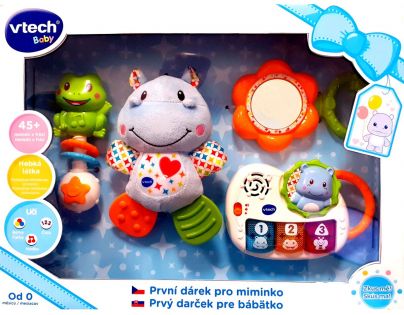 Vtech První dárek pro miminko modrý CZ