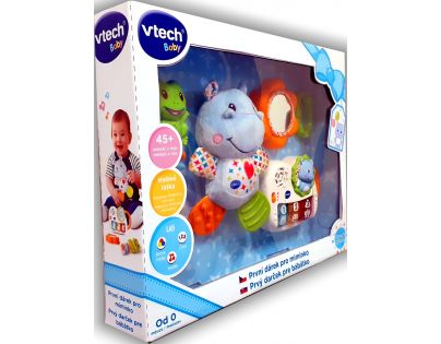 Vtech První dárek pro miminko modrý CZ