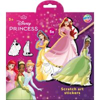 Vyškrabávací obrázky Disney Princezny - samolepky 5 ks