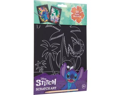Vyškrabávací obrázky Stitch 2ks