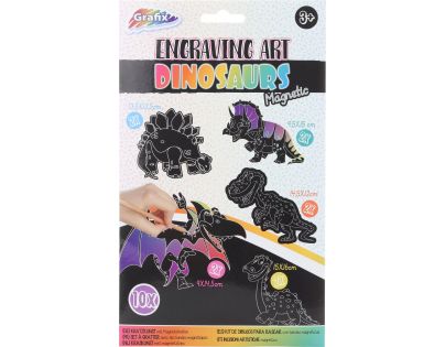 Vyškrabovací obrázek dinosauři