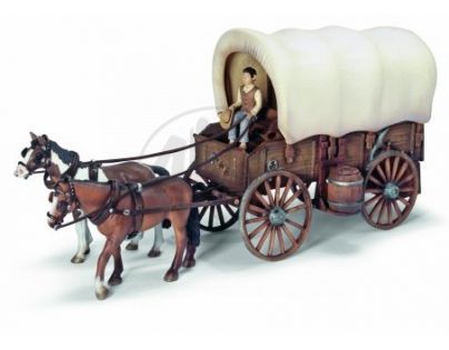 Schleich 42024 - Vůz s plachtou