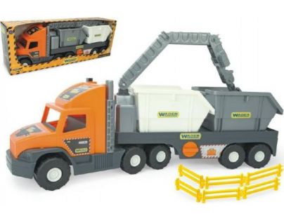 Wader Auto Super Tech Truck kontejner oranžová kabina
