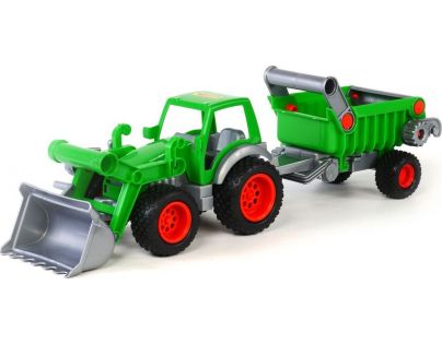 Wader Traktor Farmář s lopatou a přívěsem 1 osa
