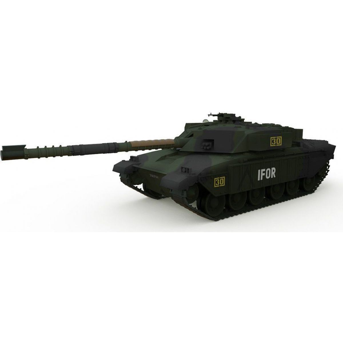 Waltersons RC Tank British MBT Challenger 1 Forest 1:72