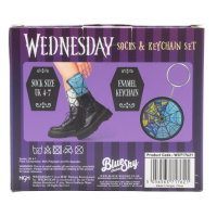 Wednesday dárkový set klíčenka a ponožky 4
