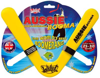 Wicked Aussie Booma Bumerang - Žlutý
