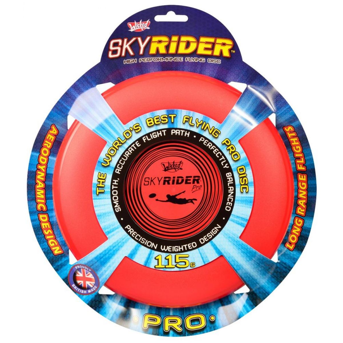 Wicked Sky Rider Pro talíř - Červený