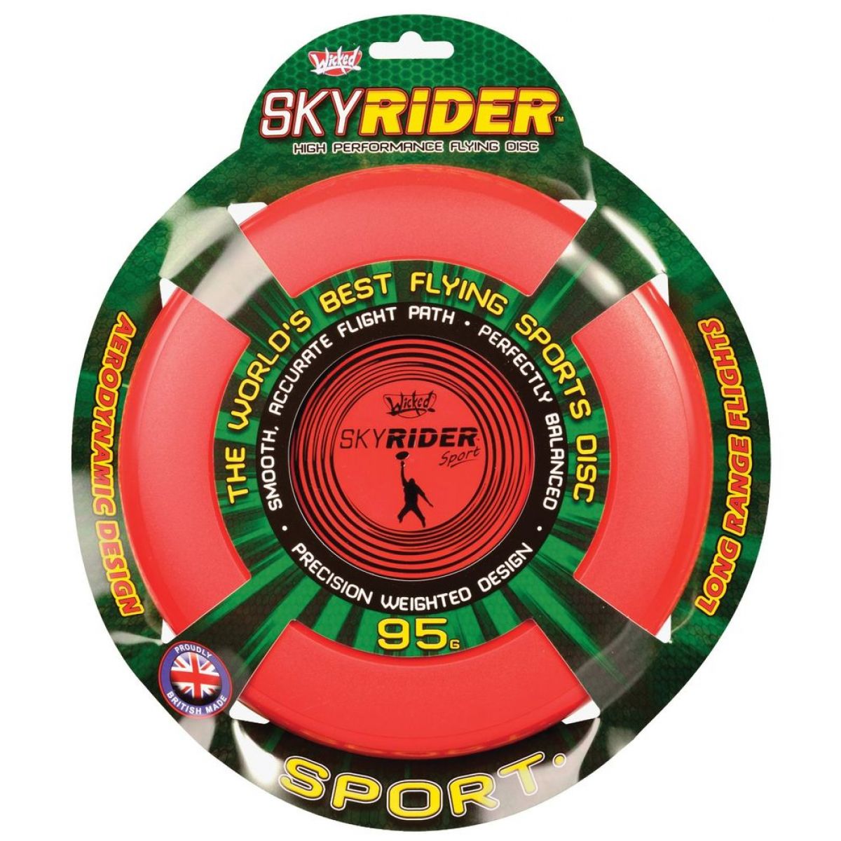 Wicked Sky Rider Sport talíř - Červený