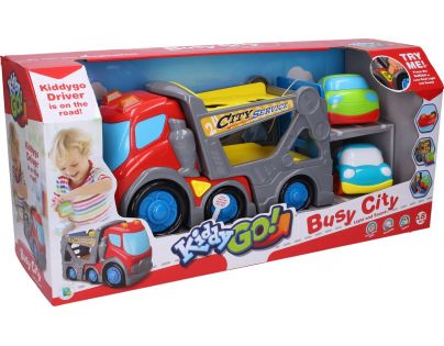 Wiky Kiddy Auto Odtahovka s efekty 31 cm 2 auta 9 cm