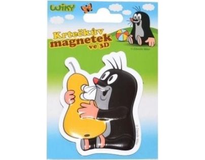 Wiky Krteček Magnet 3D 7,5 cm hruška