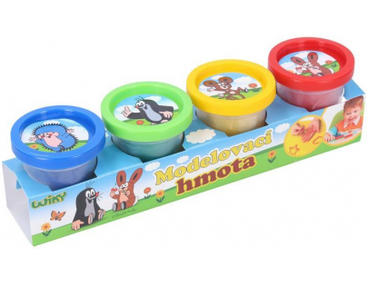 Wiky Modelína Krtek sada 4 ks po 50g Wiky Modelína Krtek sada 4 ks po 50g